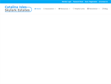 Tablet Screenshot of catalinaskylark.com